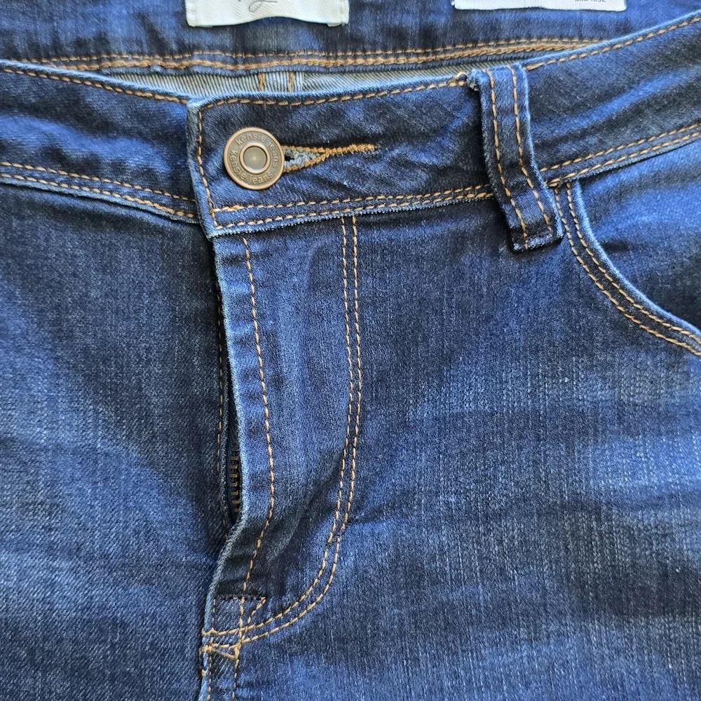 Classic Navy Distressed Skinny Jeans - Picture 11 of 16